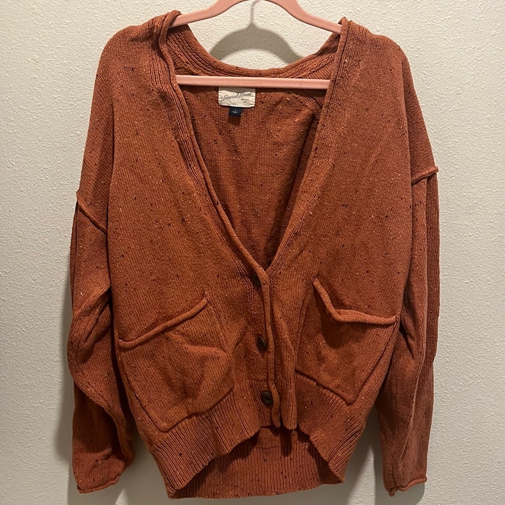 Universal Thread orange cardigan